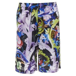 VERSACE 2021 Runway Baroccoflage floral baroque wide shorts IT46 S